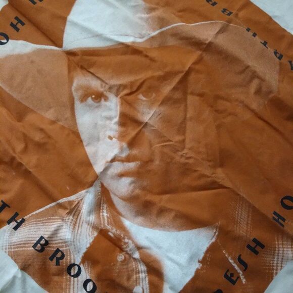 Vintage Garth Brooks Fresh Horses Bandana Pocket Square - Picture 2 of 3
